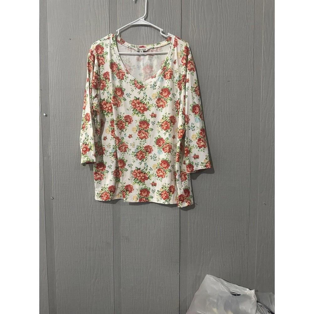 Pioneer Women 3XL Blouse Garden Floral Garden Cottage Core